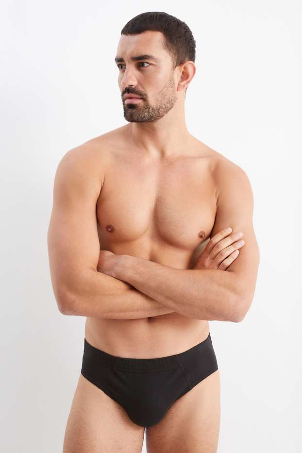 Men - Multipack of 3 - briefs - black