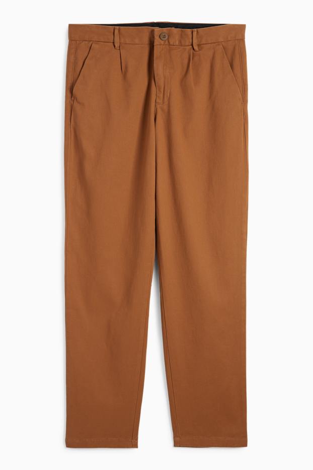 Bărbați - Chino - tapered fit - maro