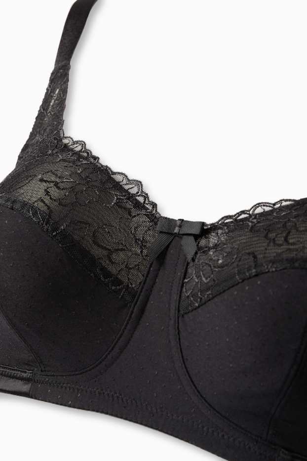 Femei - Sutien minimizer fără armătură - negru