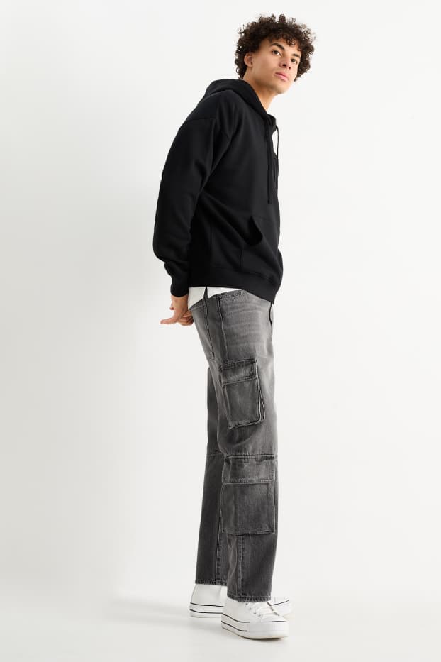 Bărbați - Cargo jeans - denim-gri închis