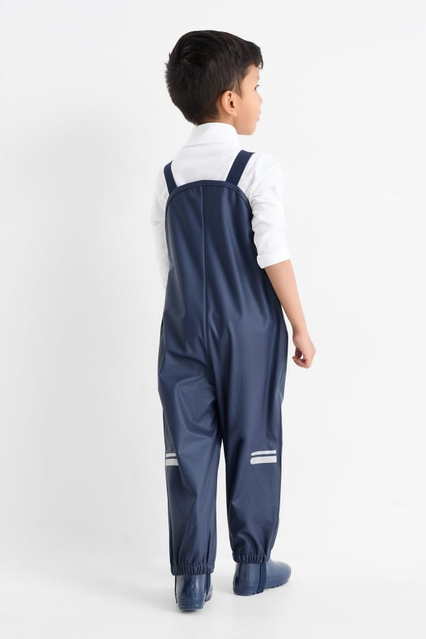 Copii - Băieți - Pantaloni de ploaie - impermeabili - albastru închis