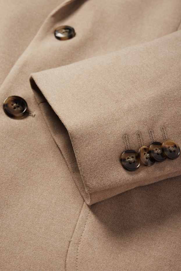 Bărbați - Sacou modular - slim fit - maro deschis
