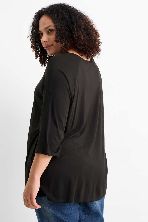 Dona - Samarreta de màniga llarga - negre