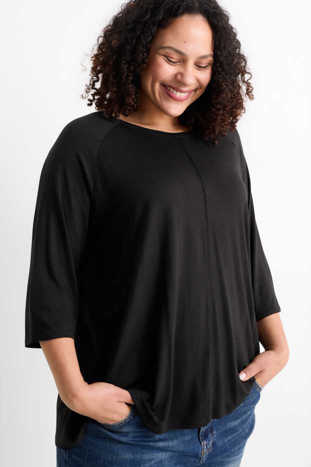 Dona - Samarreta de màniga llarga - negre