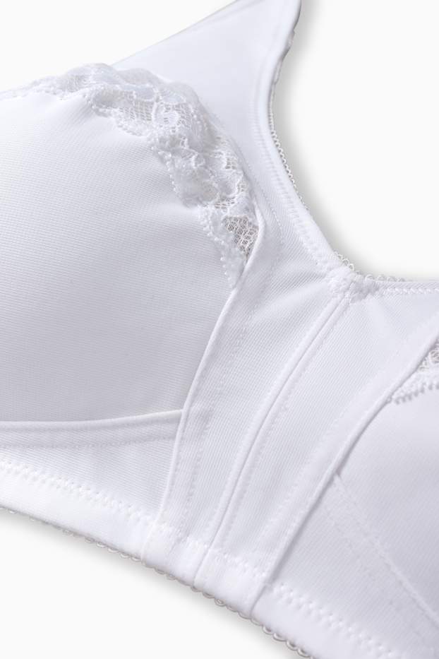 Femei - Sutien minimizer fără armătură - alb