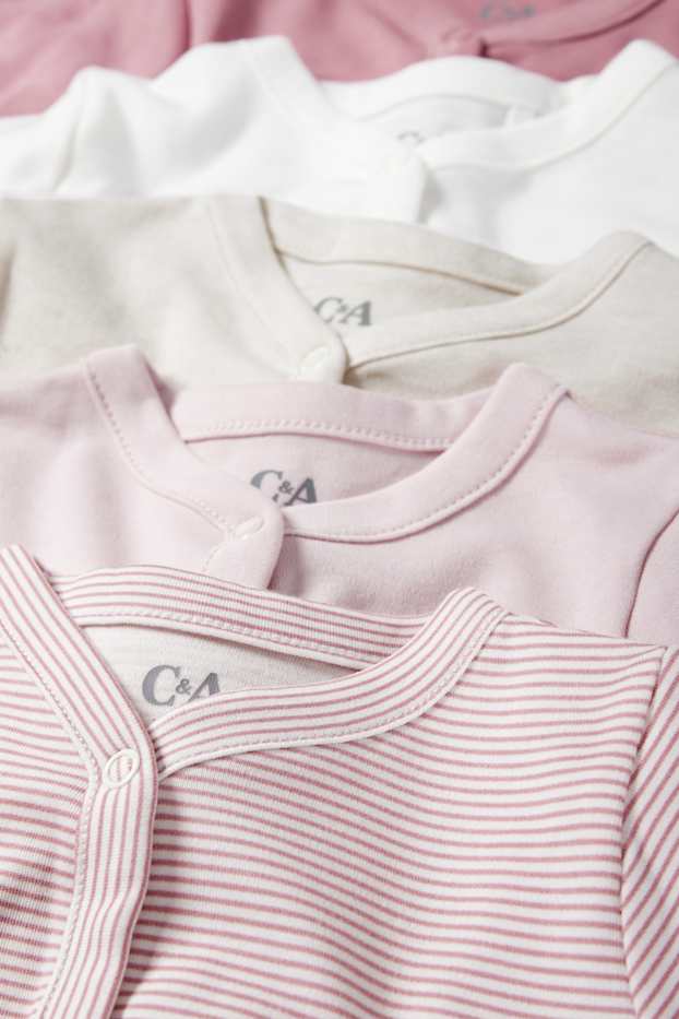 Nadó nena - Paquet de 5 - pijama per a nadó - rosa fosc