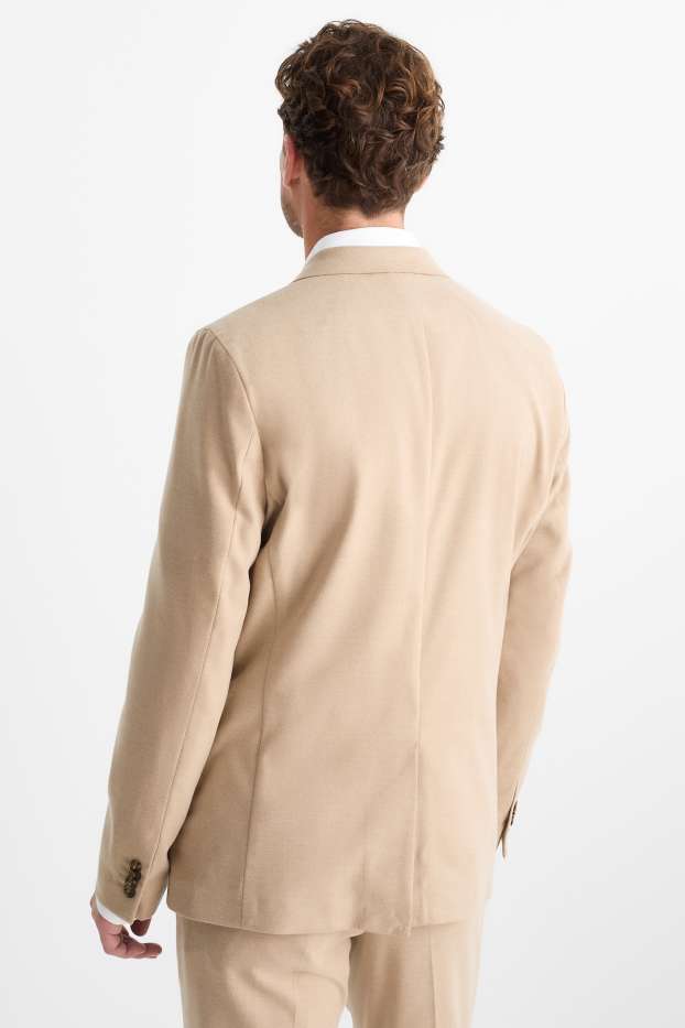 Bărbați - Sacou modular - slim fit - maro deschis