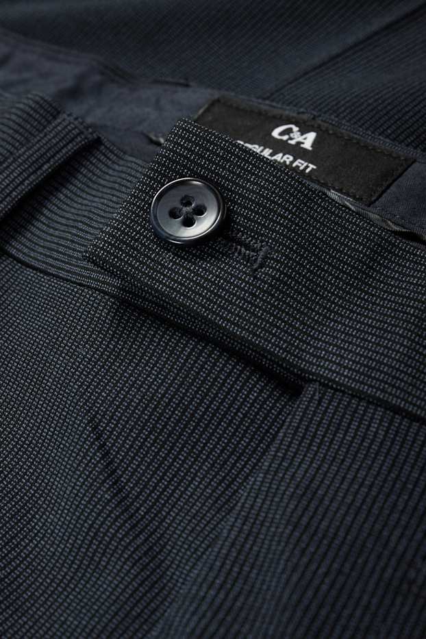 Men - Mix & match suit trousers - regular fit - Flex - dark blue