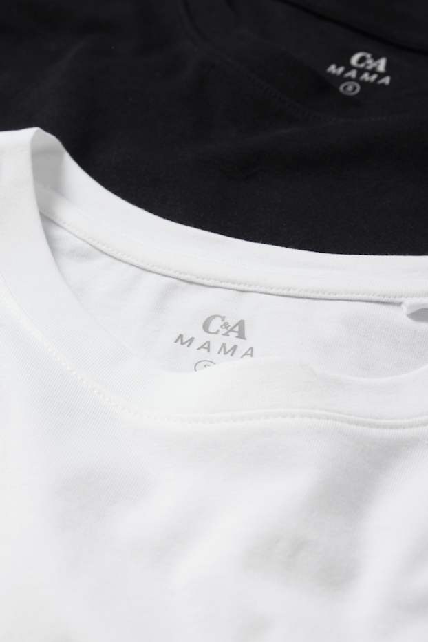 Femei - Multipack 2 buc. - tricou cu mânecă lungă pentru gravide - negru