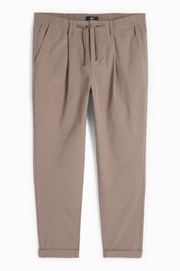 Bărbați - Chino - regular fit - gri închis