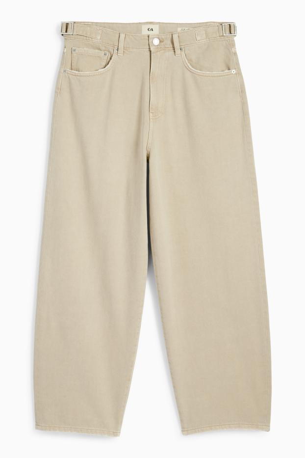 Bărbați - Pantaloni - baggy fit - taupe