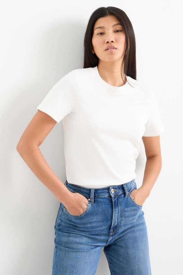 Femei - Tricou - slim fit - alb