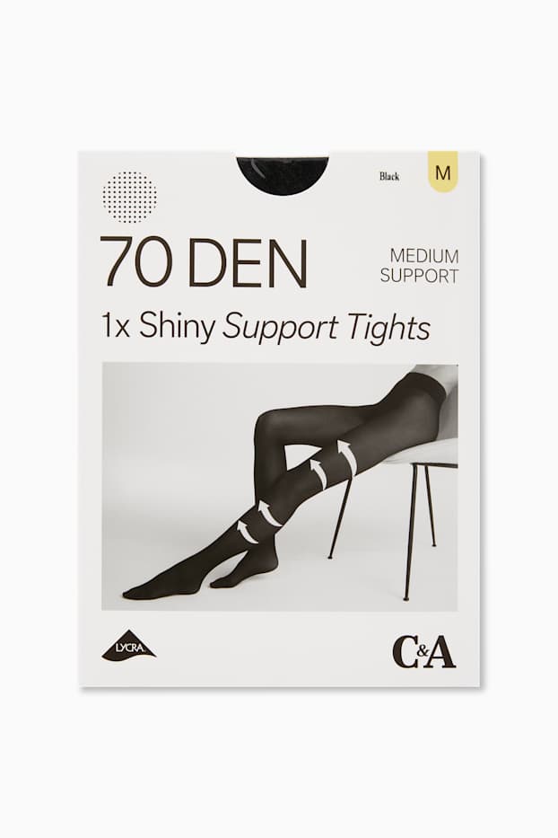 Femei - Dresuri - LYCRA® - 70 DEN - negru
