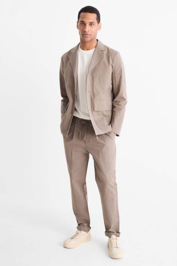 Bărbați - Chino - regular fit - gri închis