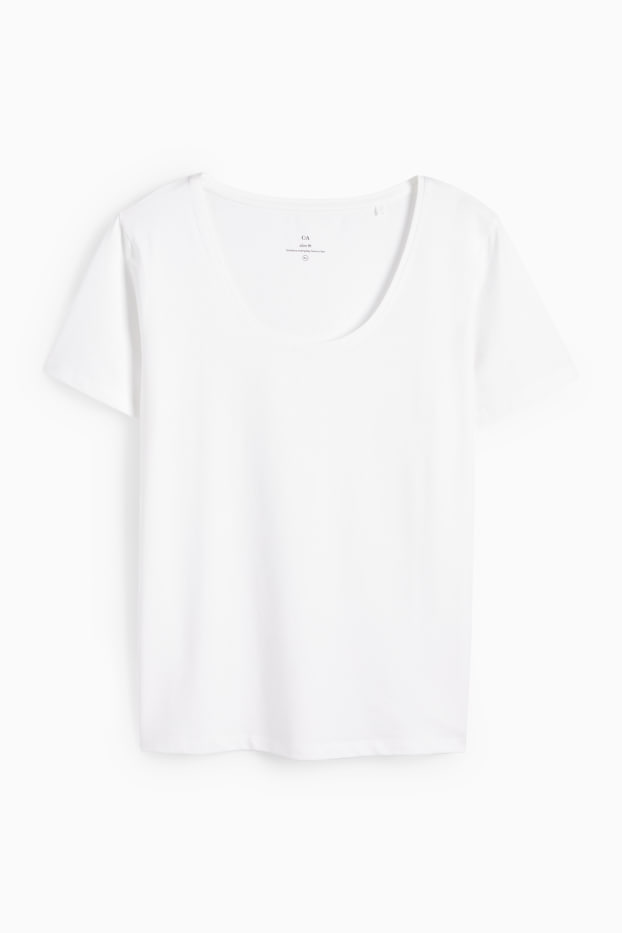 Femei - Tricou - slim fit - alb