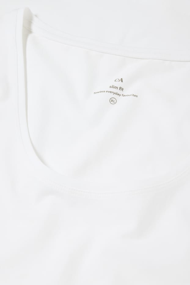 Femei - Tricou - slim fit - alb