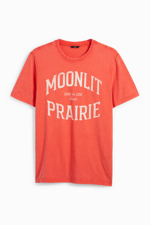 Bărbați - Tricou - regular fit  - portocaliu închis