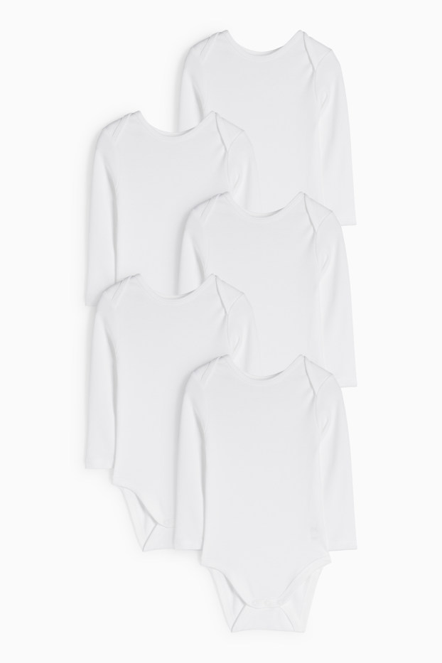 Unisex - Multipack 5 buc. - body bebeluși - alb