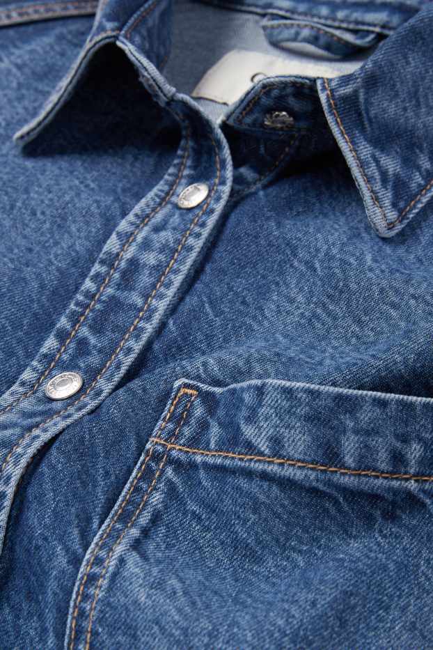 Femei - Bluză din denim - denim-albastru