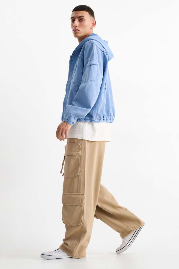 Bărbați - Cargo jeans - baggy fit - bej