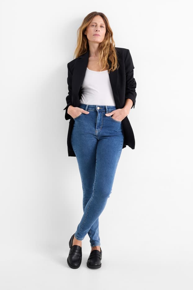 Femei - Multipack 2 buc. - jegging jeans - talie înaltă - denim-albastru