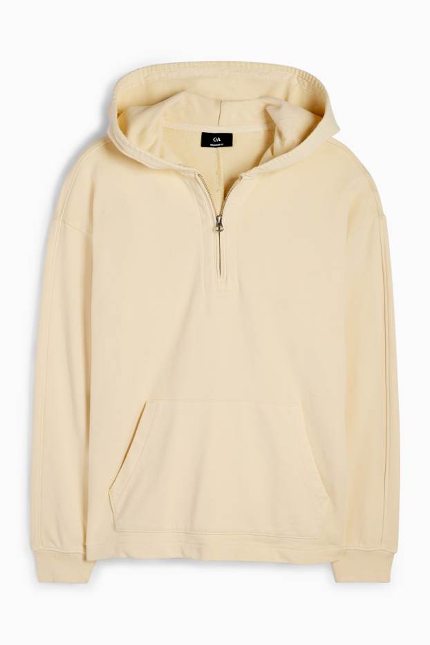 Heren - Hoodie - lichtgeel