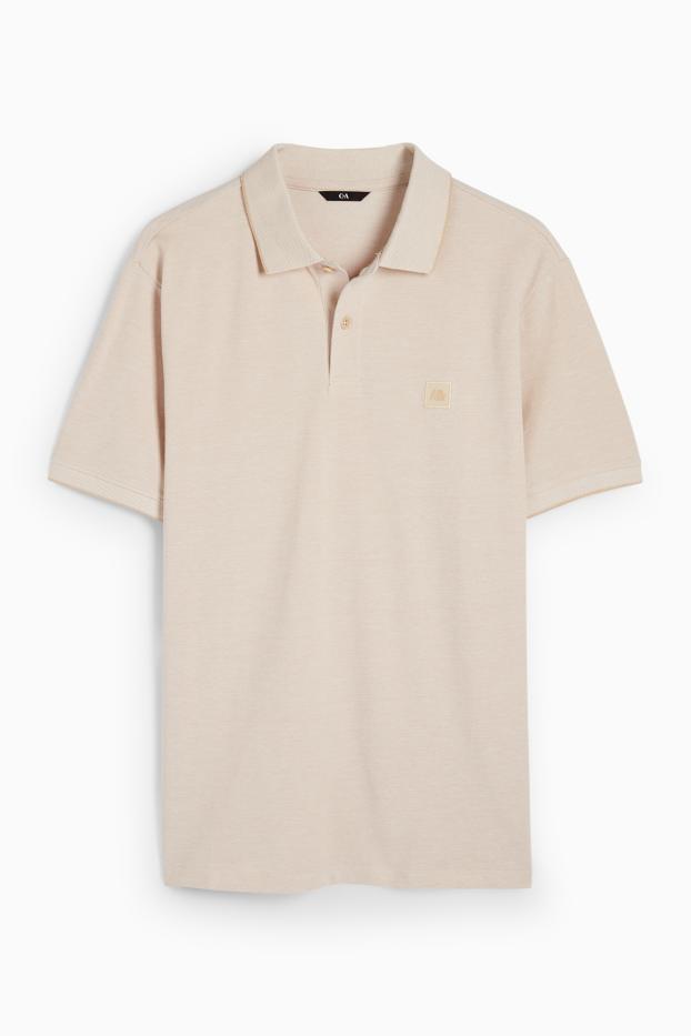 Bărbați - Tricou polo - bej