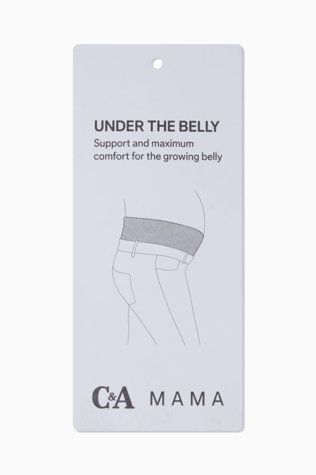 Femei - Pantaloni de pijama gravide - cu model - gri deschis