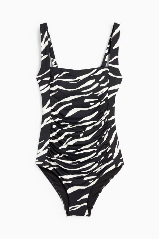 Femei - Costum de baie cu pliuri - vătuit - LYCRA® XTRA LIFE™ - negru