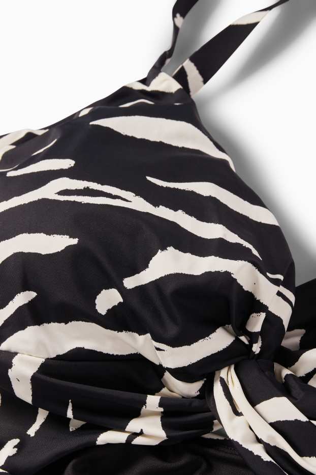 Femei - Costum de baie - vătuit - LYCRA® XTRA LIFE™ - cu model - alb / negru