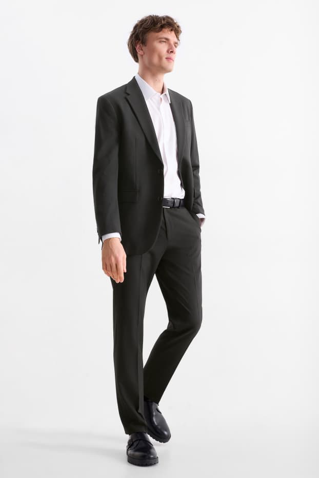 Bărbați - Pantaloni modulari - regular fit - Flex - LYCRA® - negru