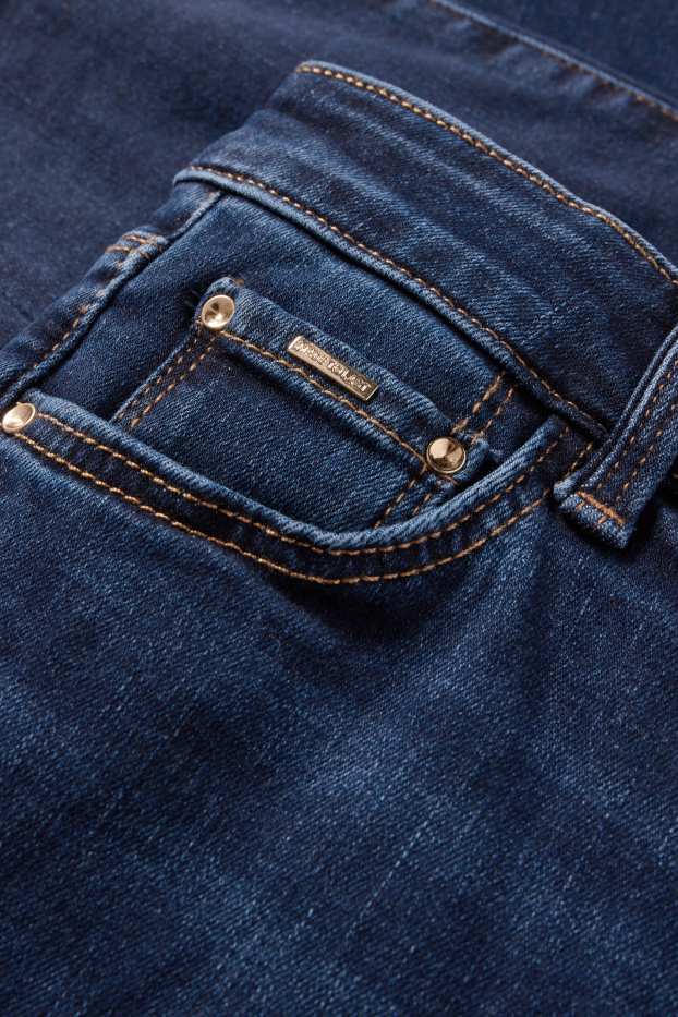 Femei - Slim jeans - talie medie - jeans modelatori - LYCRA® - denim-albastru
