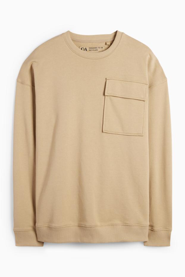 Heren - Sweatshirt - beige
