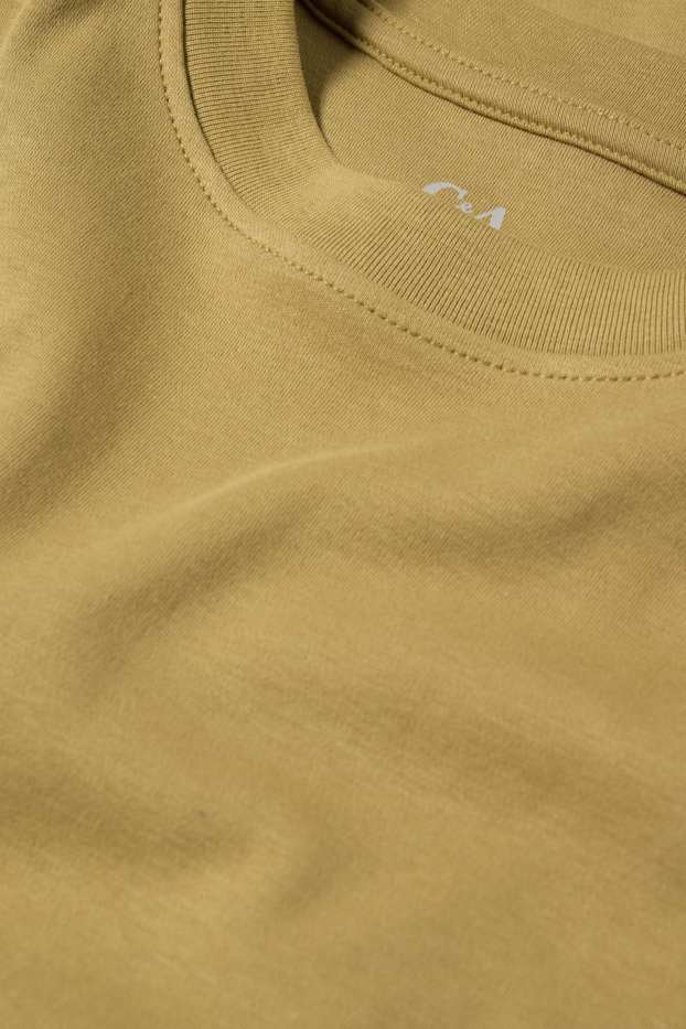 Damen - T-Shirt-Kleid - khaki