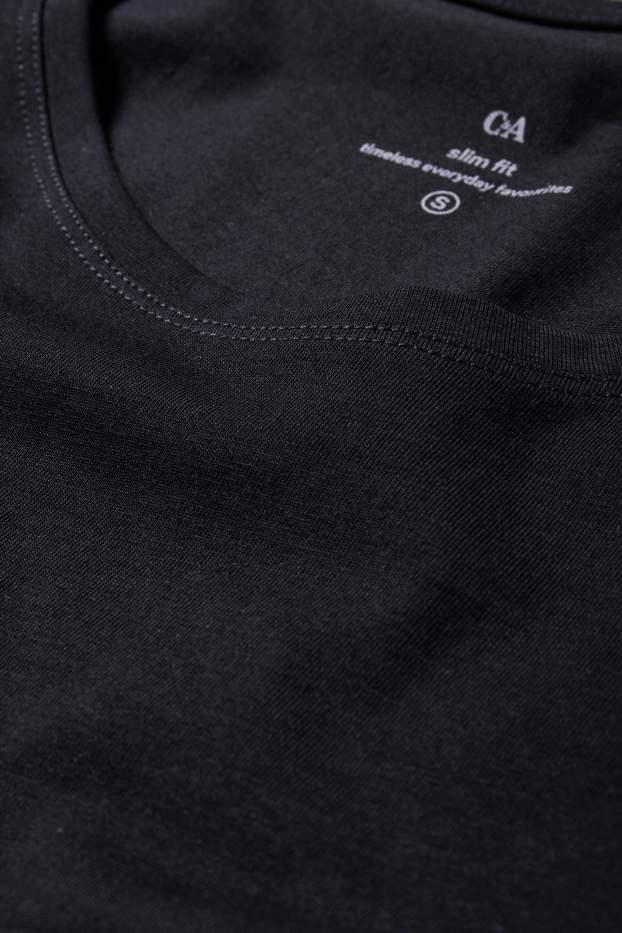 Femei - Tricou - slim fit - negru