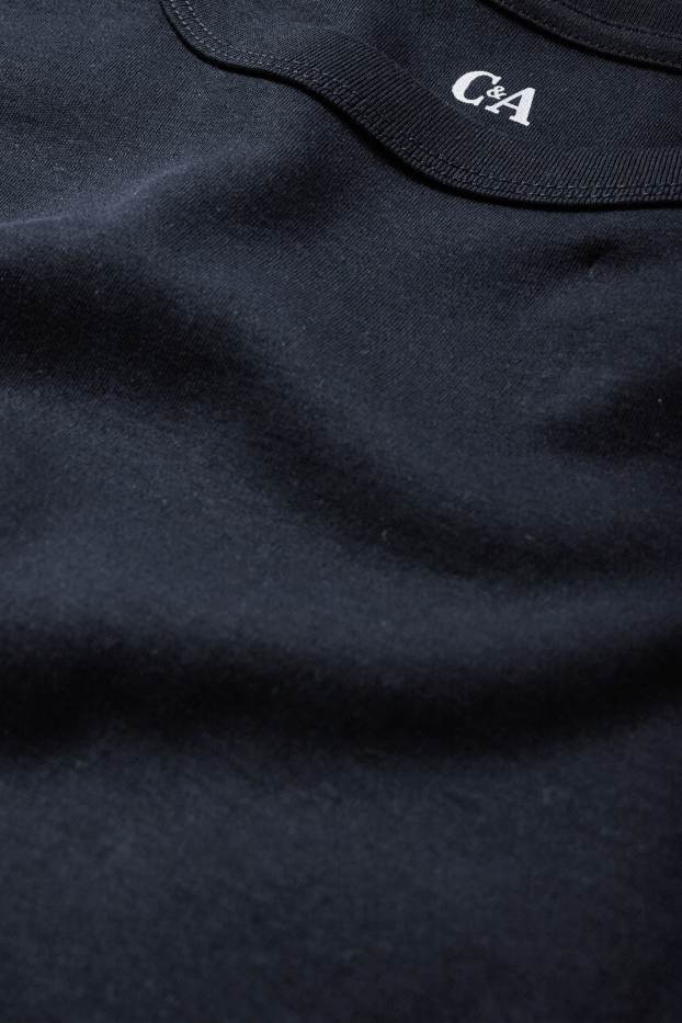 Damen - T-Shirt-Kleid - schwarz