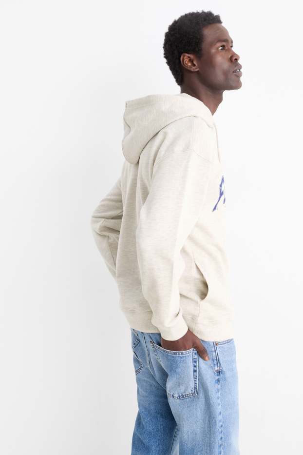 Herren - Hoodie - hellgrau-melange