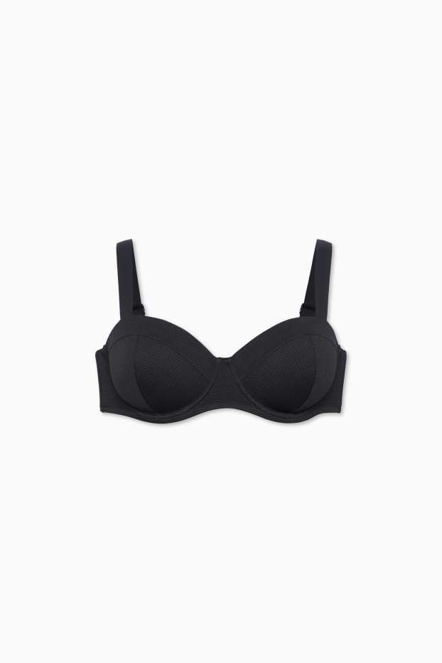 Femei - Top bikini cu armătură - vătuit - LYCRA® XTRA LIFE™ - negru