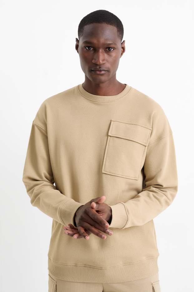 Heren - Sweatshirt - beige
