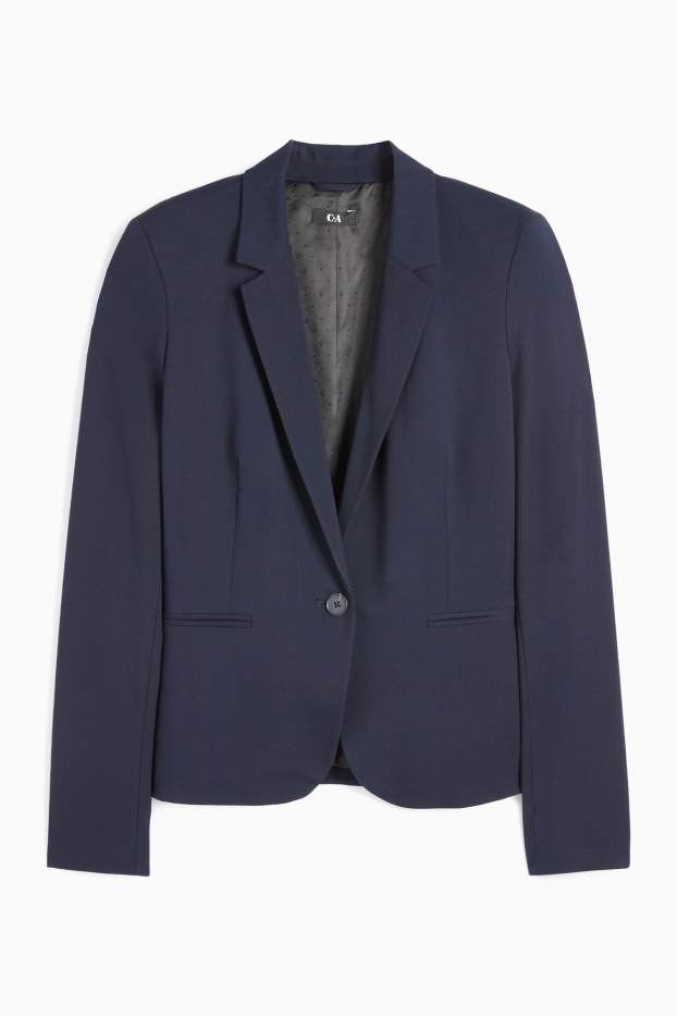 Femei - Blazer office - cambrat - albastru închis