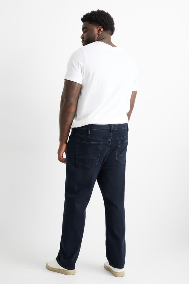 Bărbați - Straight jeans - jog denim - LYCRA® - denim-albastru închis
