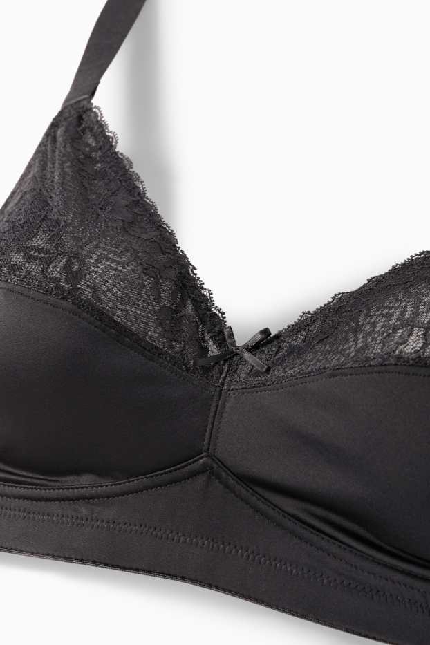 Femei - Sutien minimizer fără armătură - negru