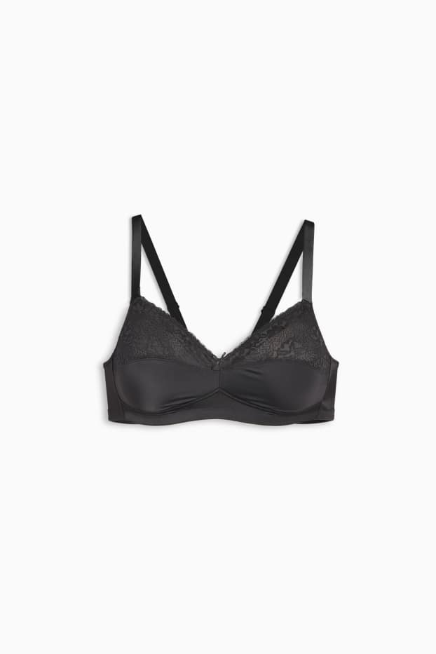 Femei - Sutien minimizer fără armătură - negru