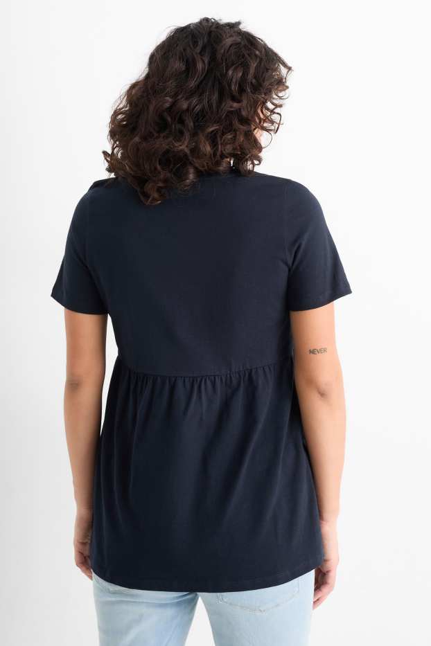 Femei - Tricou gravide - albastru închis