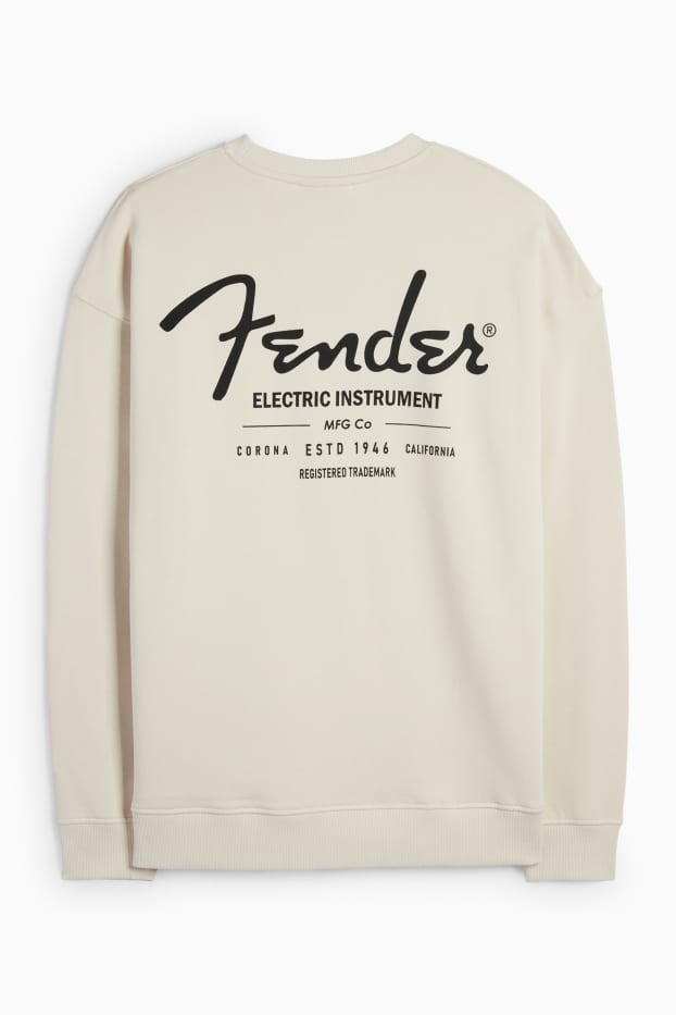 Heren - Sweatshirt - Fender - licht beige