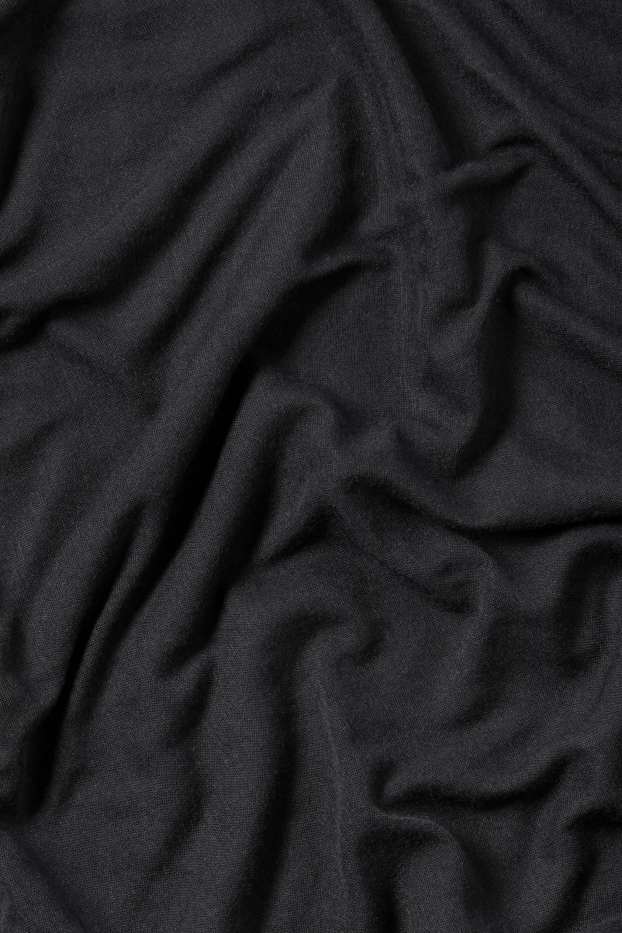 Femei - Fular circular - negru