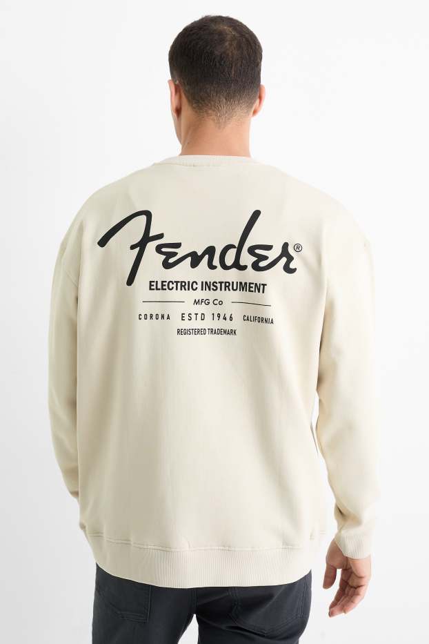 Heren - Sweatshirt - Fender - licht beige