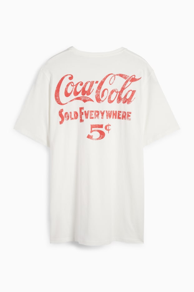 Bărbați - Tricou - regular fit - Cola-Cola - alb