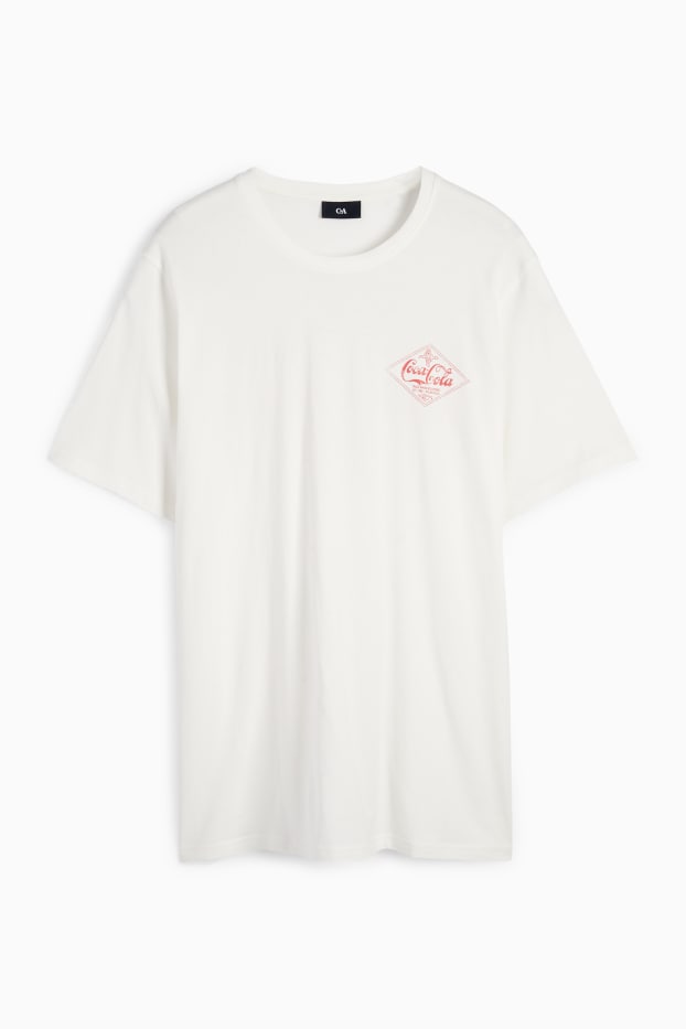 Bărbați - Tricou - regular fit - Cola-Cola - alb
