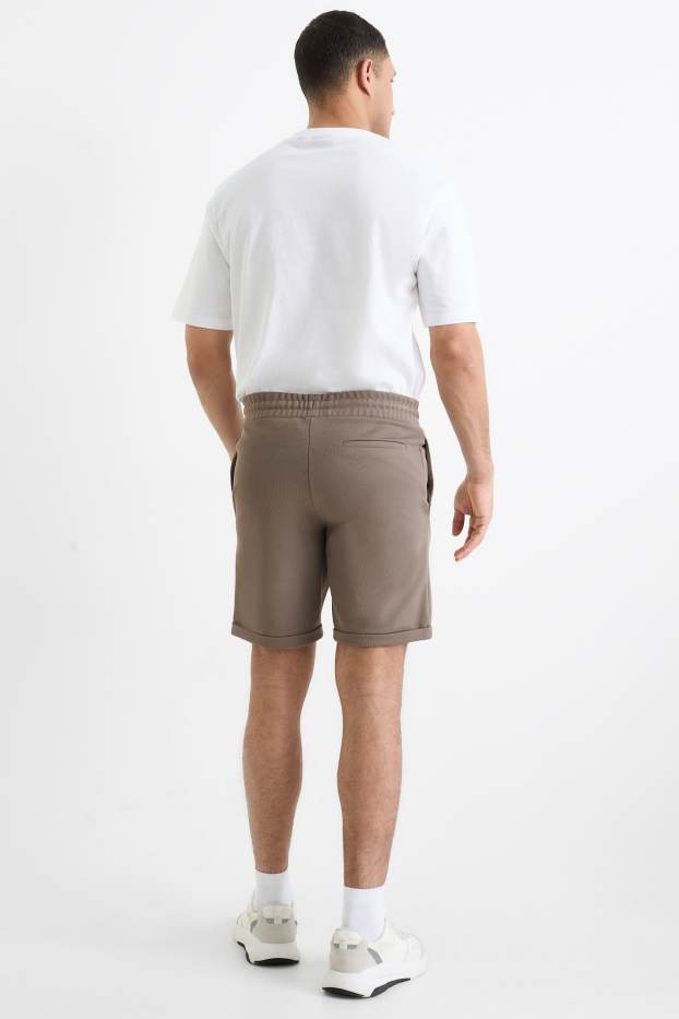 Bărbați - Pantaloni scurți - maro închis